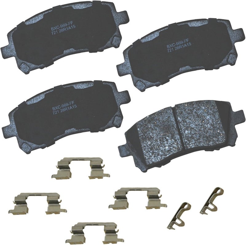 Bendix Premium SBC721 Ceramic Front Brake Pads for Subaru Forester 2002-1998, Impreza 2003-1998, Legacy 2002-1997, Outback 2002-2000 - Image 1